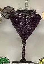 XIYUAN Women Luxury Branded Martini Crystal Evening Bag Elegant Cup Diamond Bridal Handbag Wedding Party Purses Lady Gift Clutch