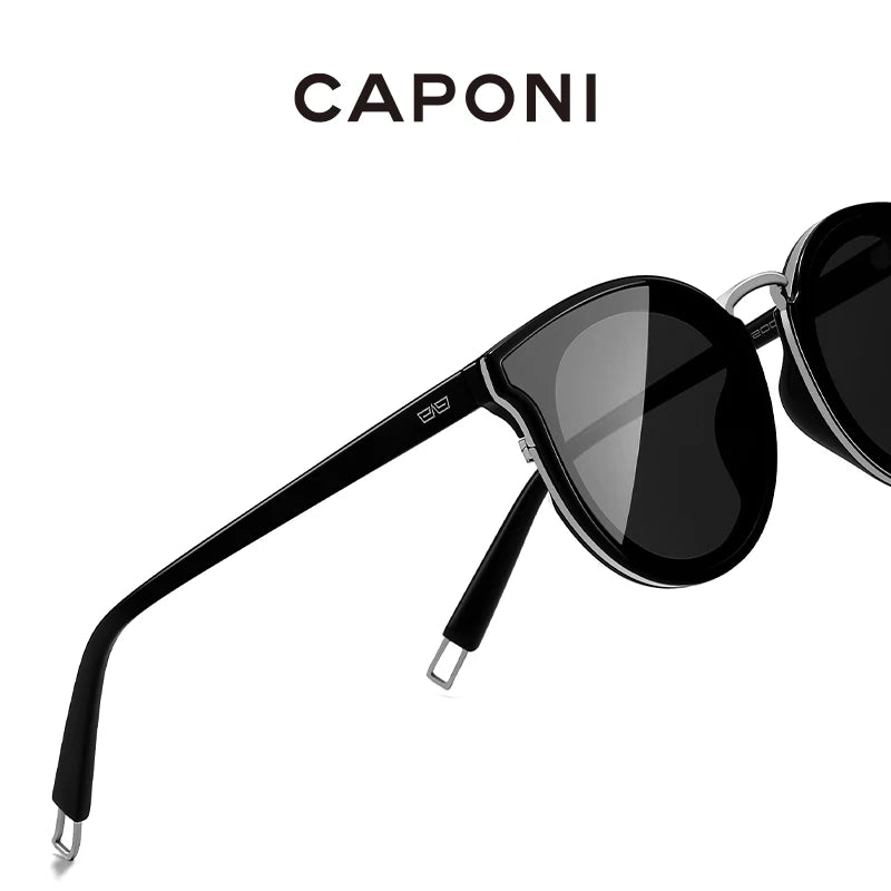 CAPONI Nylon Polarized Women's Sunglasses Fashion Trendy Cat Eye Sun Glasses Outdoor Anti Uv Ray Original Design Eyewear CP1097