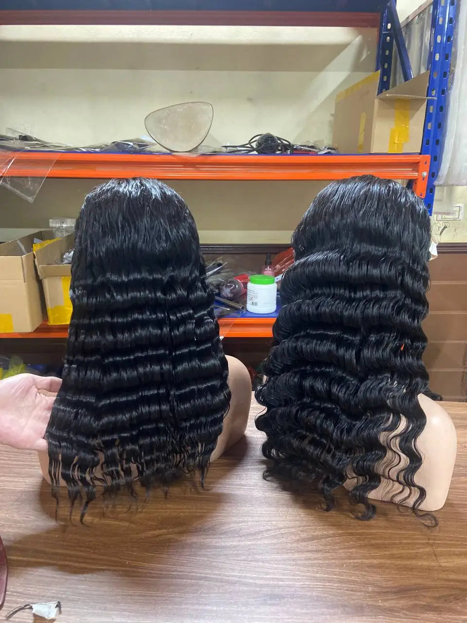 13x4 Deep Wave Lace Front Wig 180 Density 40 Inch HD Virgin Human Hair Wigs 13x4 Lace Front Wig